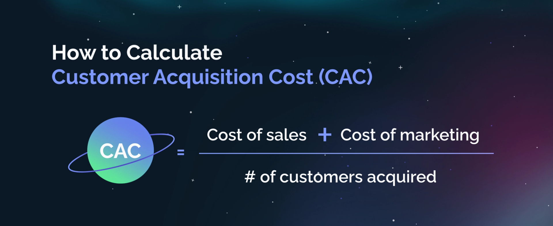 How to calculate CAC
