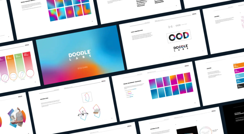 Doodle Labs rebrand design elements