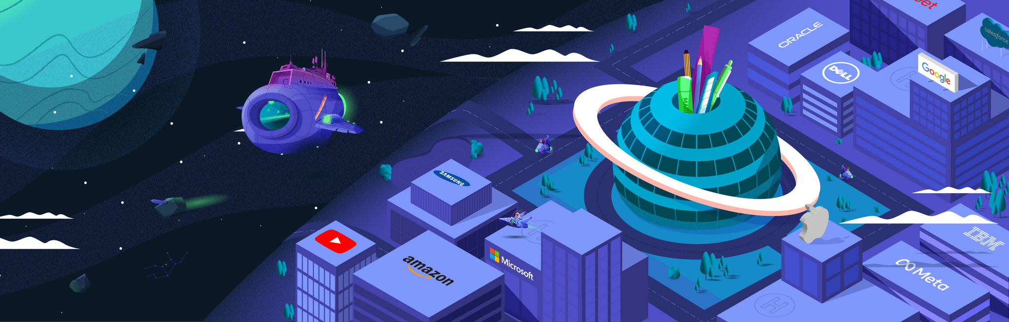 10 Great Graphic Design Examples from the Tech Industry - Superside