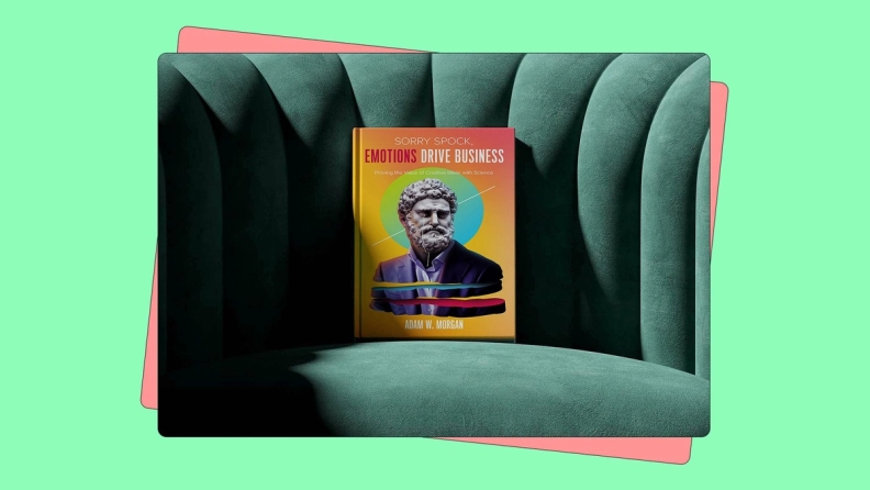 Mock up of Adam Morgan's book, Sorry Spock: Emotions Drive Business