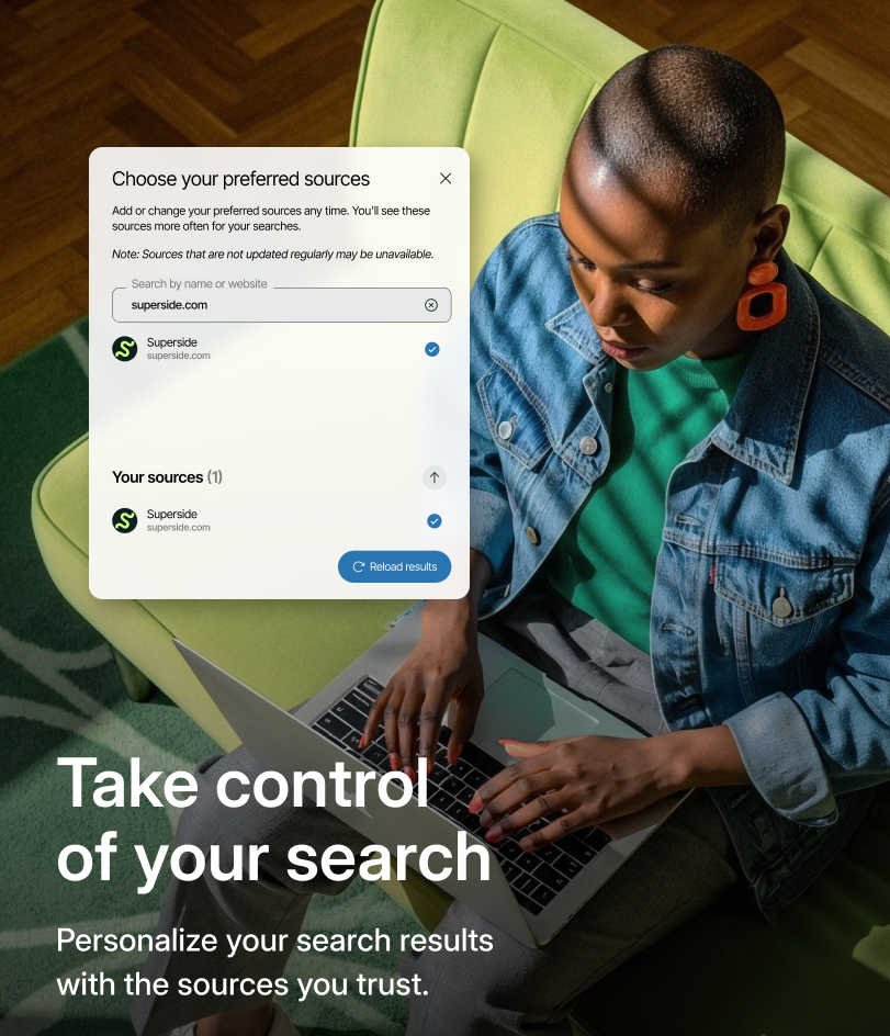 Preferred sources cta