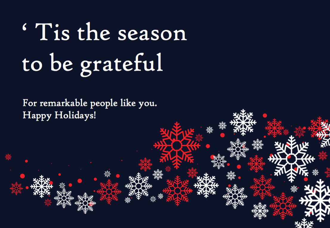 15 Free & Easily Customizable Business Holiday Card Templates 2018