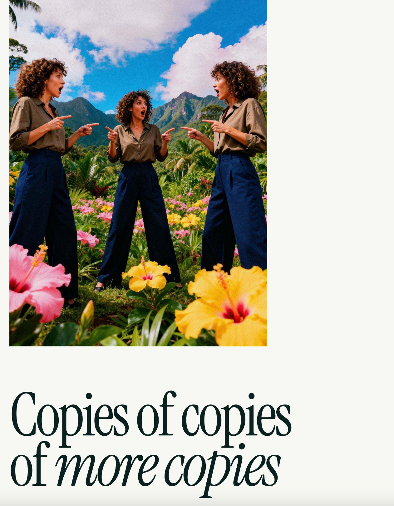 copies of more copies