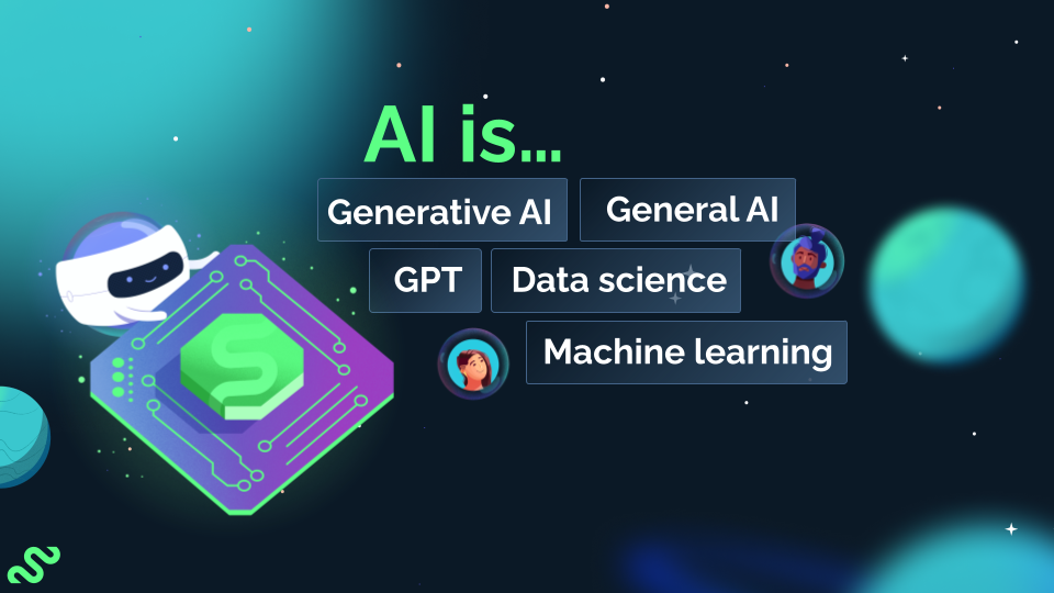 An image from Tatevik Maytesyan's Gather & Grow presentation, listing use cases for AI tools in marketing.