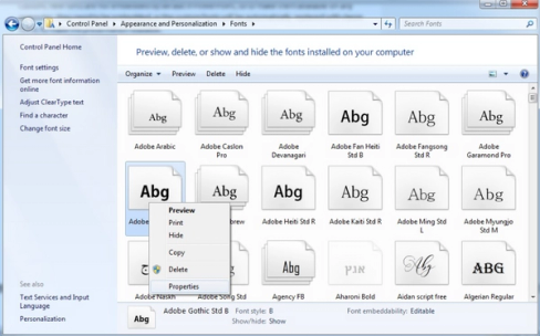 powerpoint presentation embedded fonts