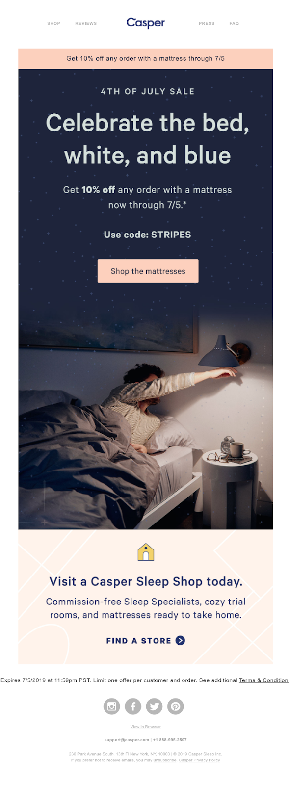 Casper's newsletter