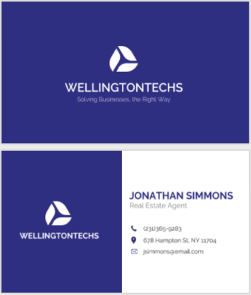 corporate business card