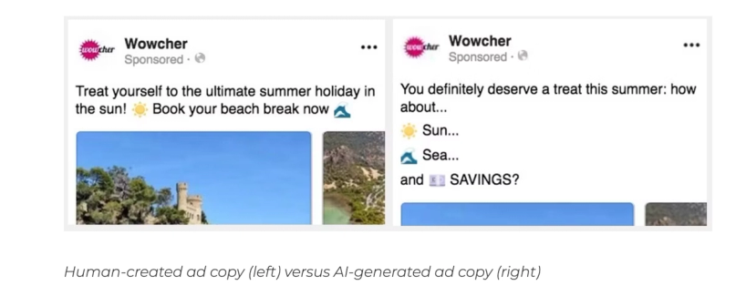 Wowcher AI ad creative