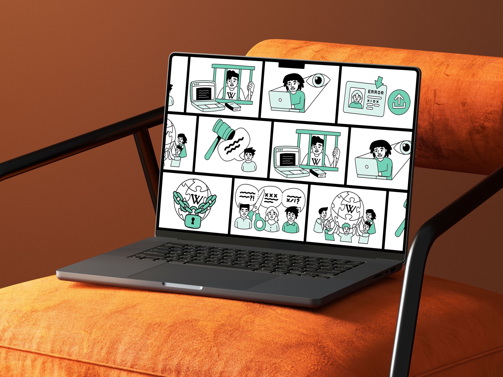 Superside's illustrations for The Wikimedia Foundation