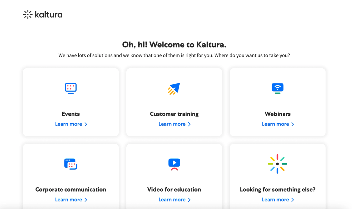 Kaltura platform