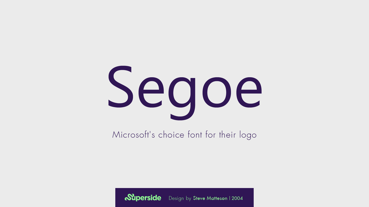 Segoe font for ppt