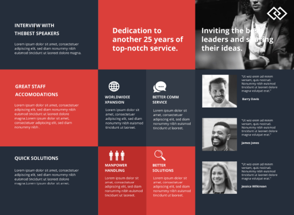 business conference brochure