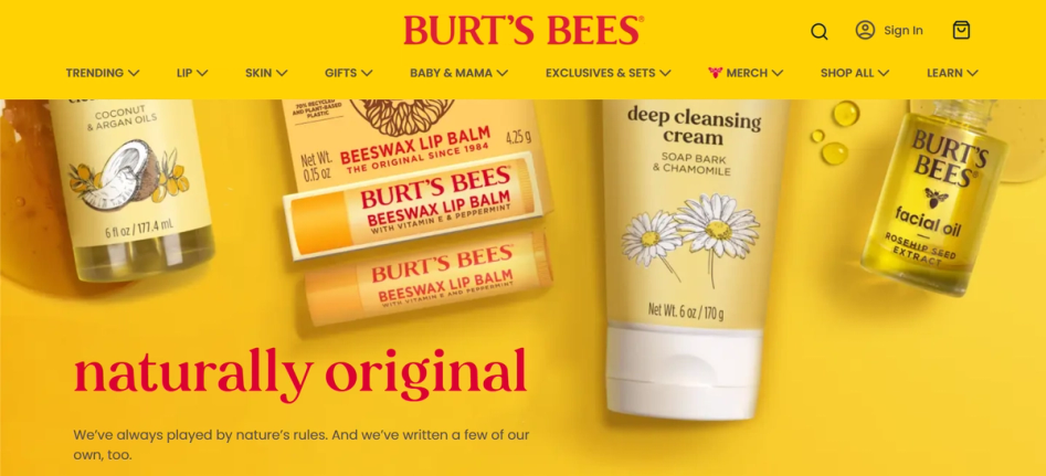 (Source: Burt’s Bees)