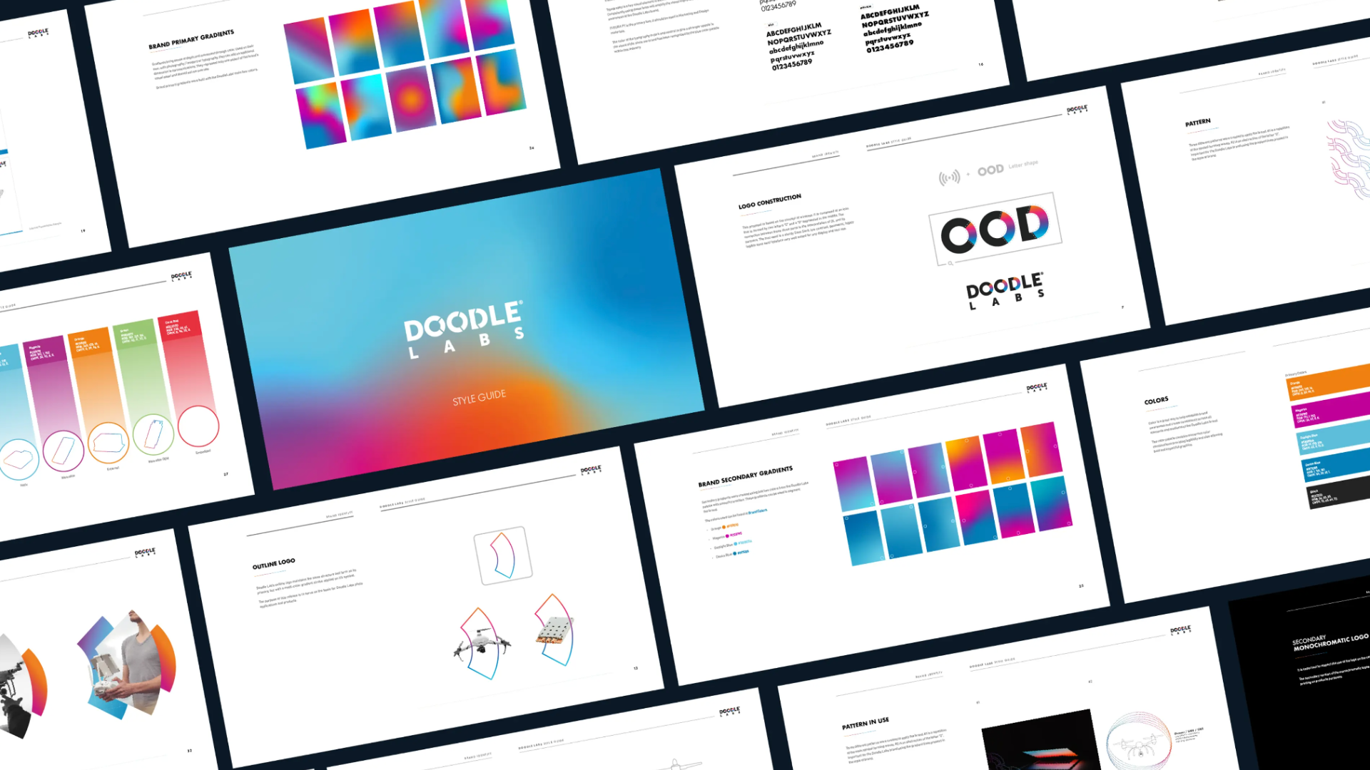 A page from the Doodle Labs brand guidelines developed in collaboration with Superside.