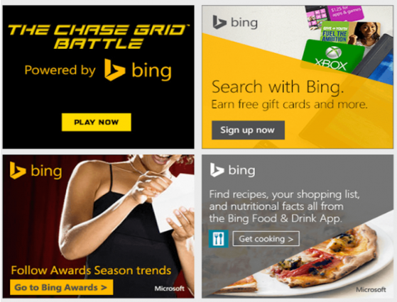 Bing banner Ad example
