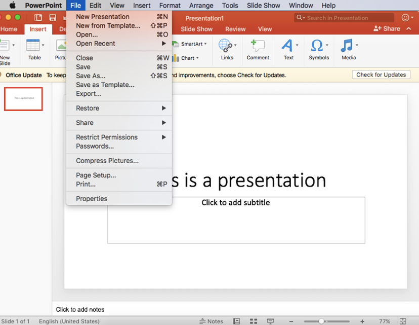 how to save powerpoint presentation as video on mac