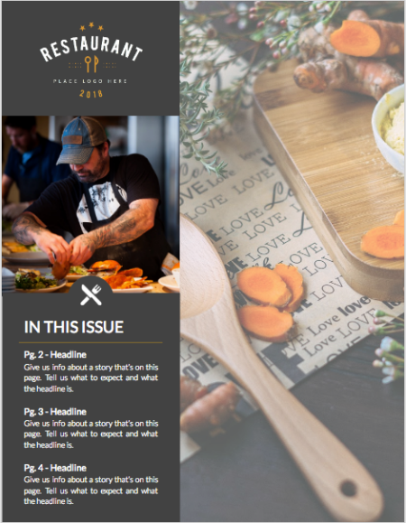 restaurant newsletter