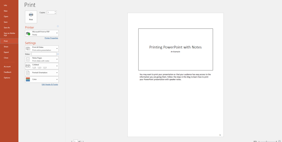 how to print ppt slides with lines for notes mac