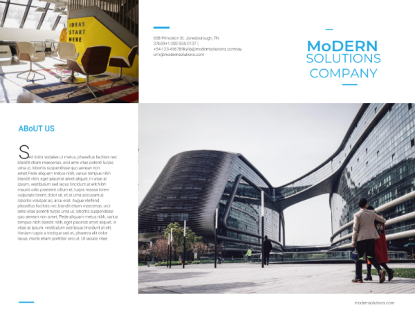 modern brochure