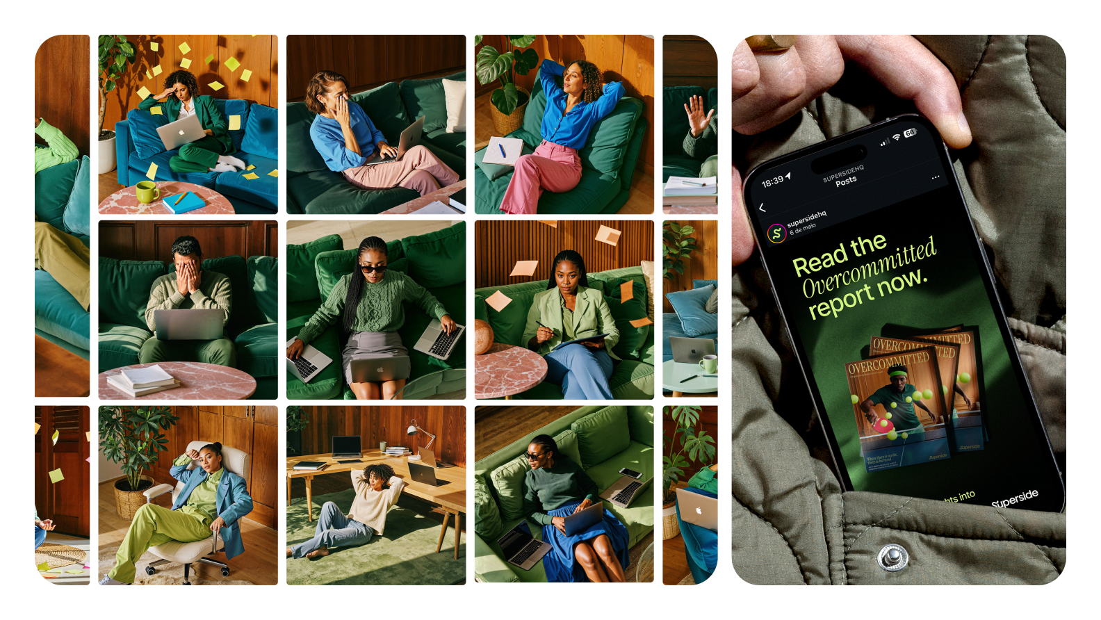 Overcommitted report Superside brand example