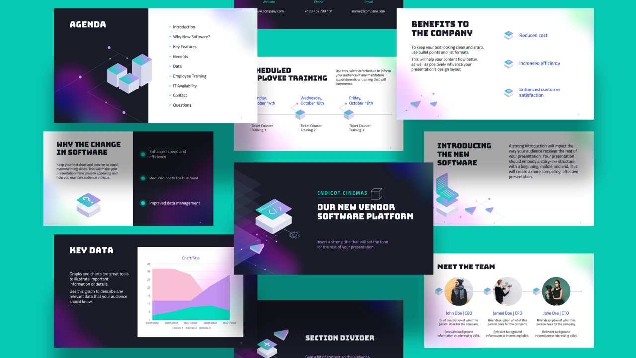 Zoho presentation templates 