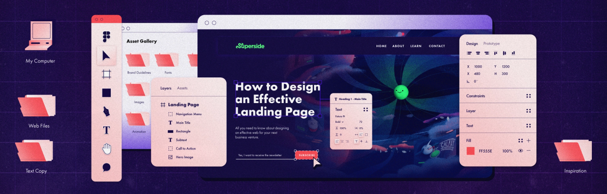 Design the landing page of a video game review website, Landing page  design contest