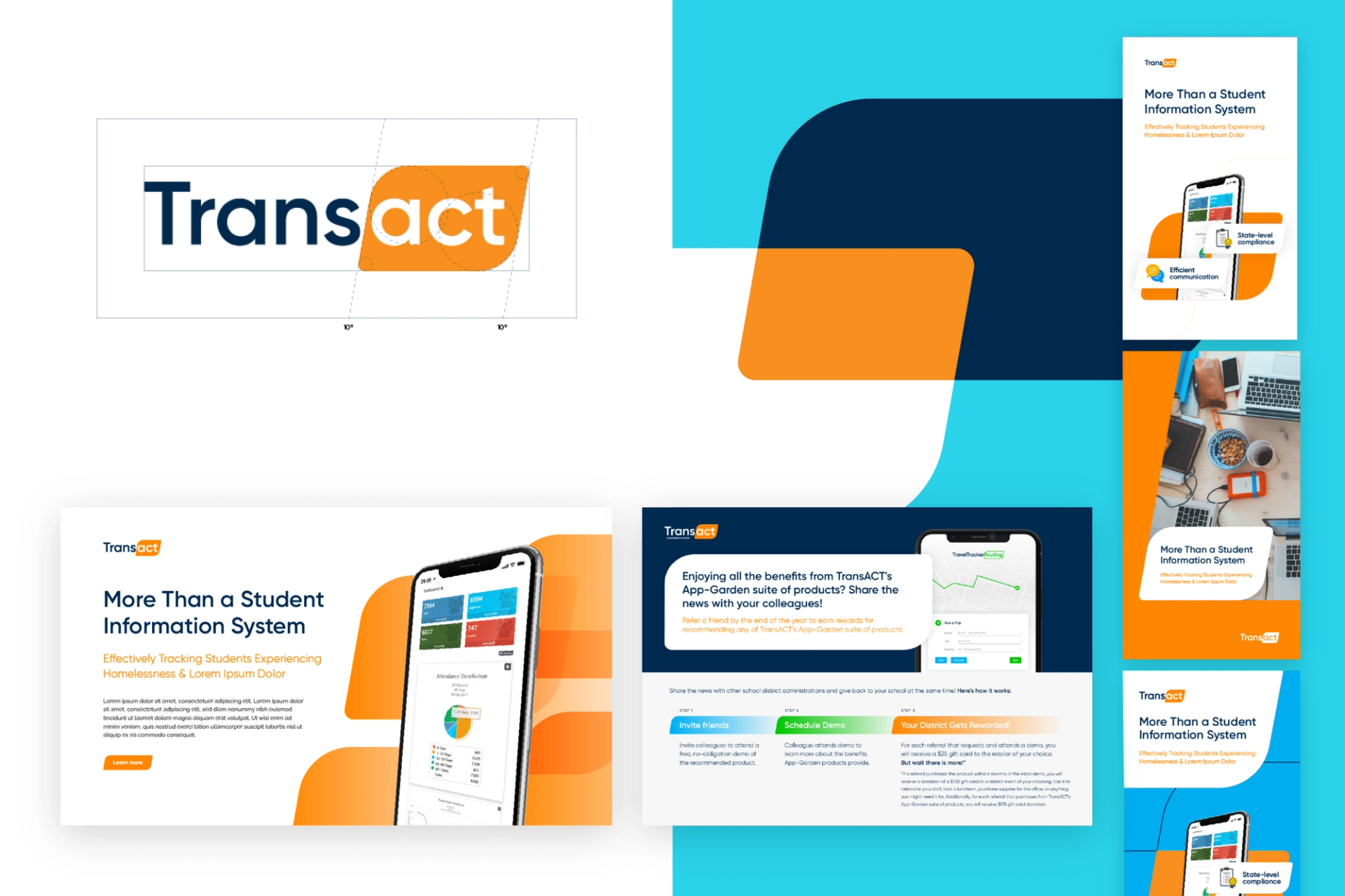Transact's branding by Superside
