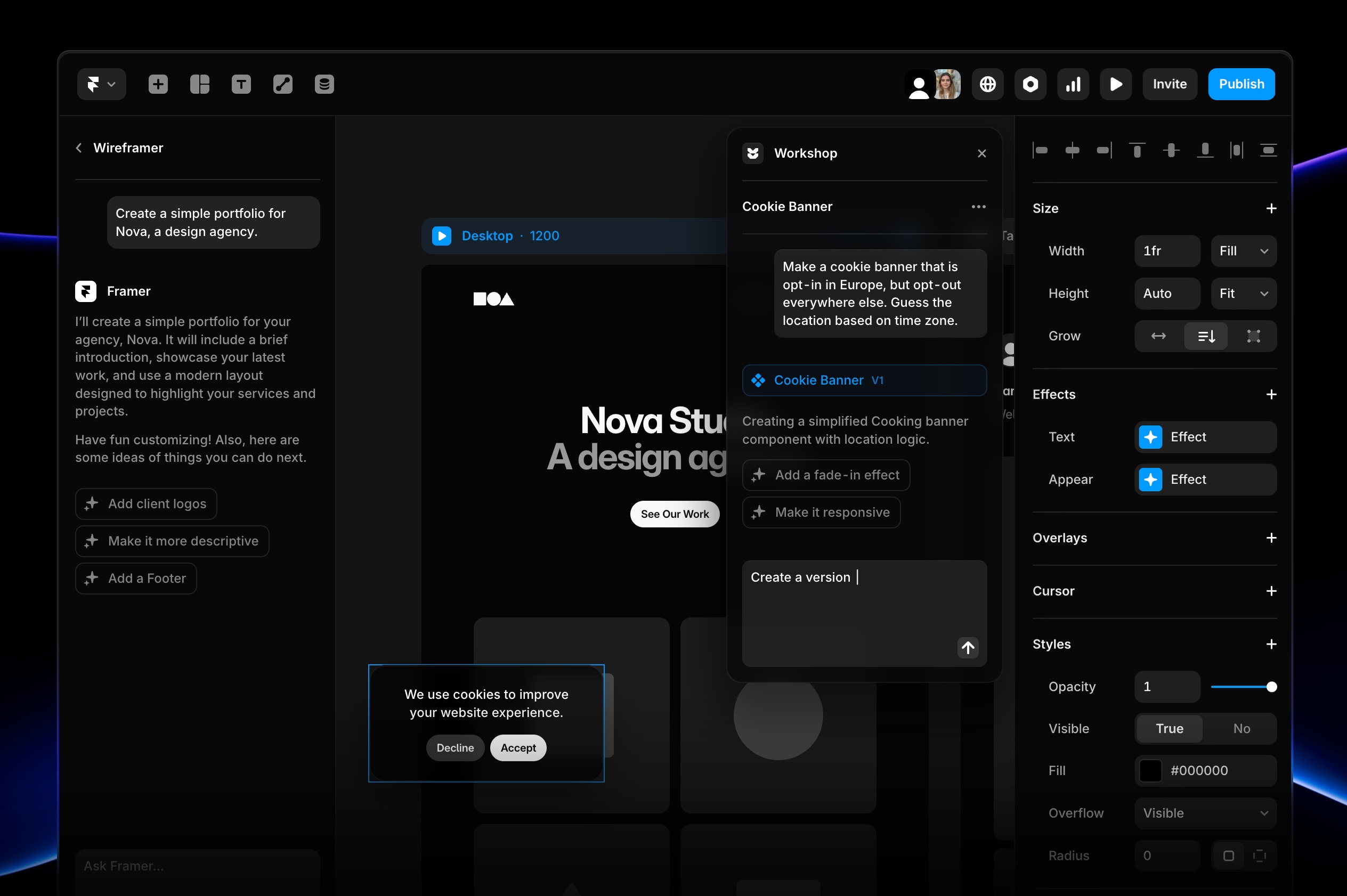 Framer ai