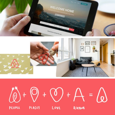 Airbnb brand identity exaple