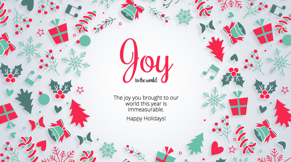 15 Free & Easily Customizable Business Holiday Card Templates 2018