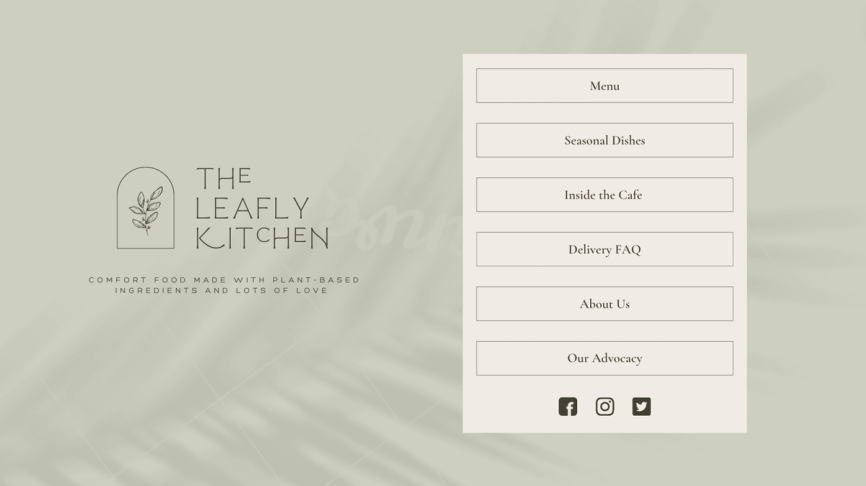 Canva restaurant template