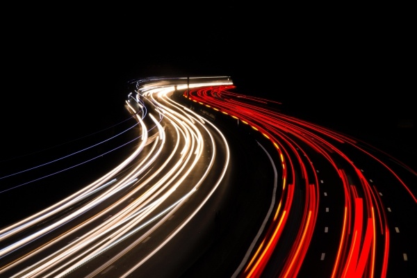 Fast cars passing by