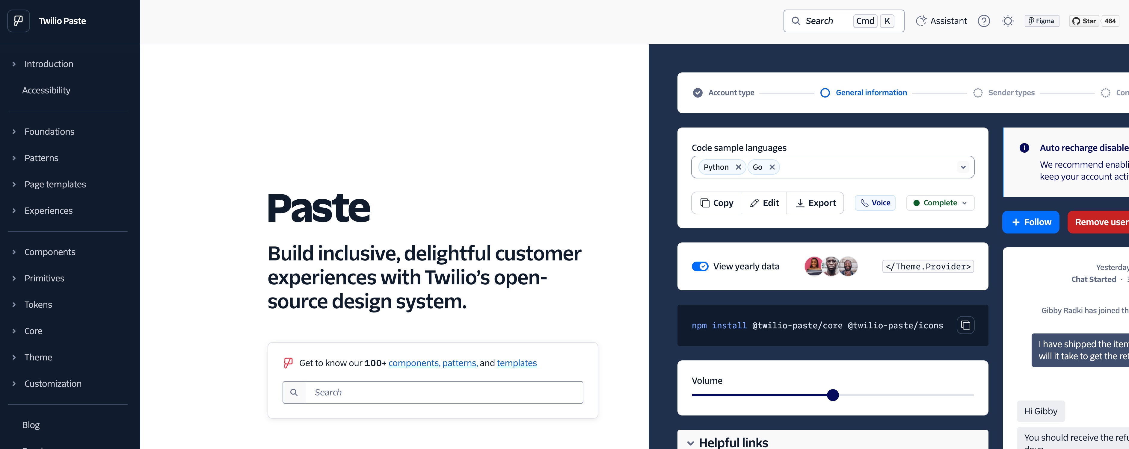Twilio design system