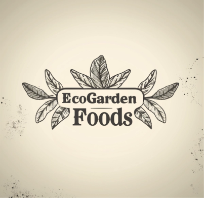 Organic food brand logo