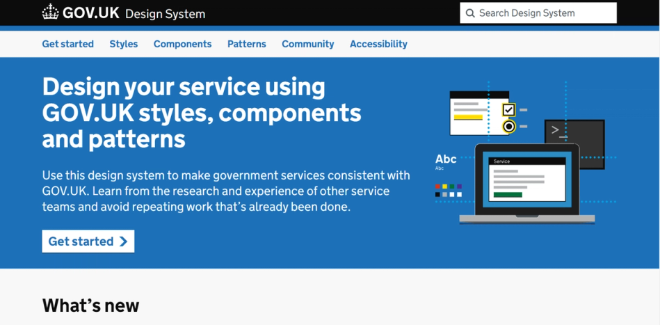 UK Gov design system