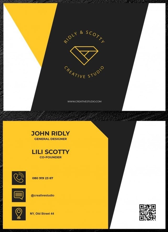 modern business card