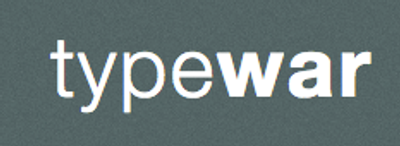 Another “What Font is This” game, TypeWar gives you one letter and wants you to choose between two options to see if you know your typeface.