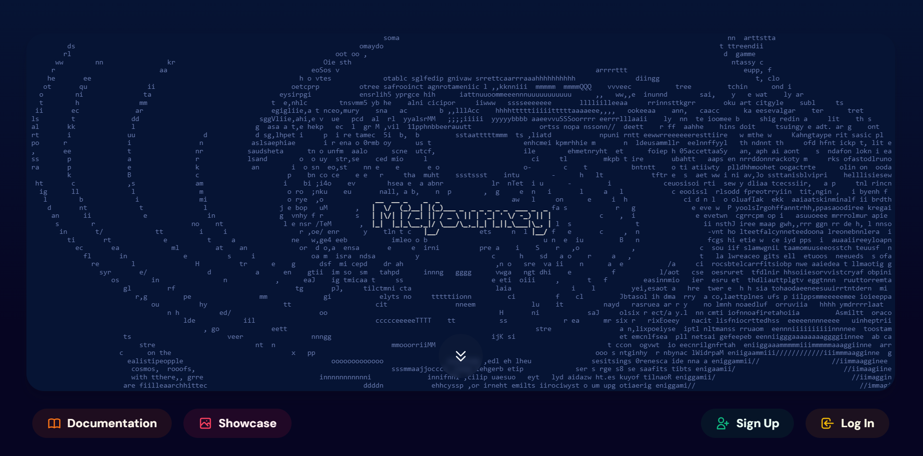 Midjourney AI landing page