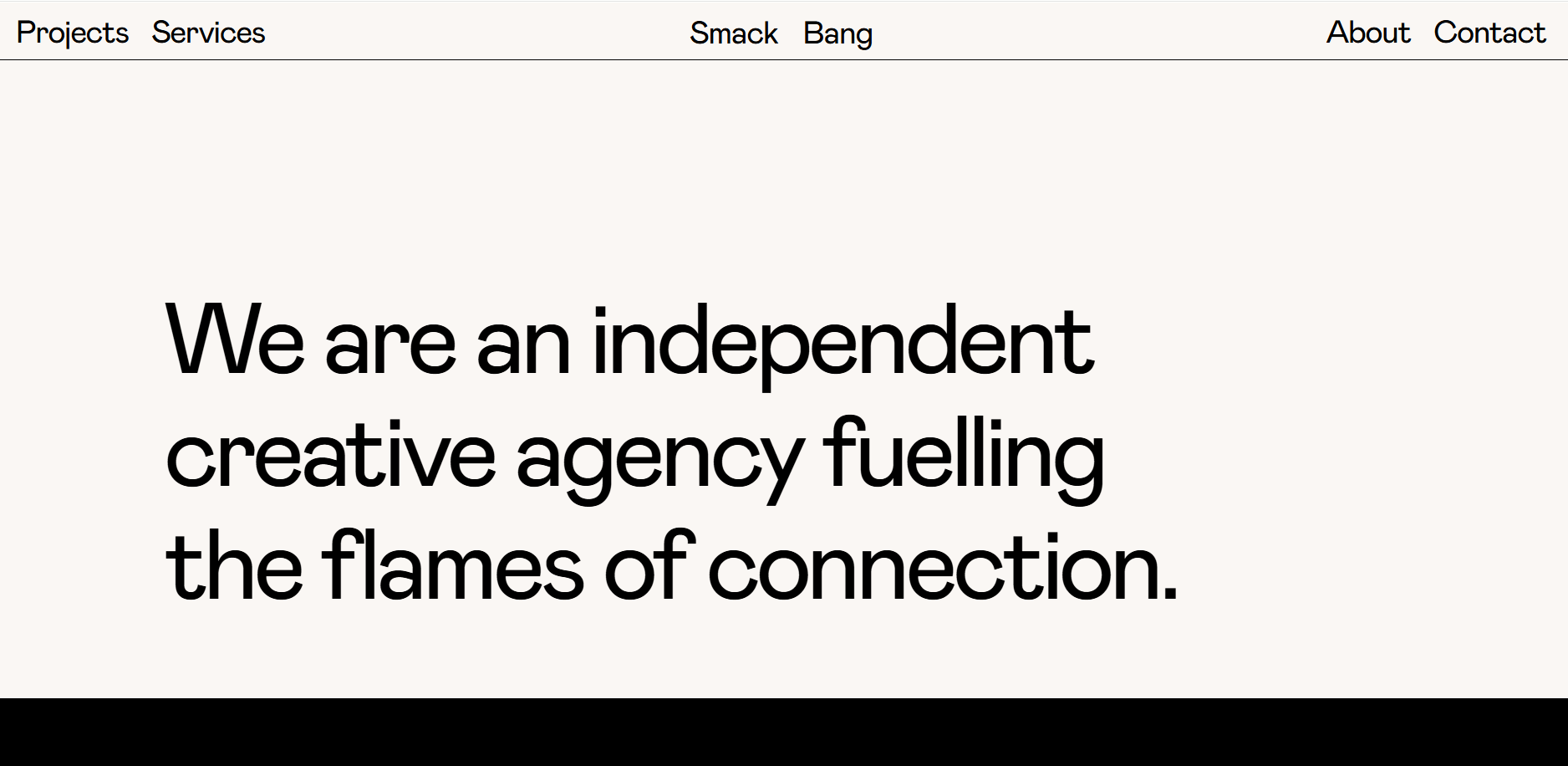 Smack bang