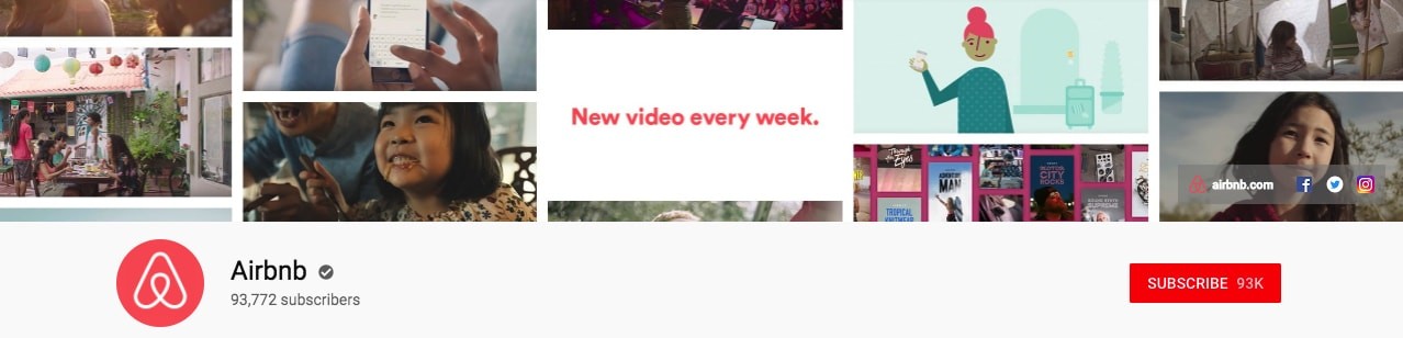 Airbnb Youtube banner