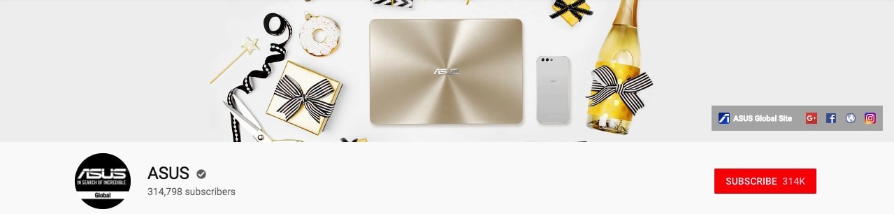 ASUS Youtube banner