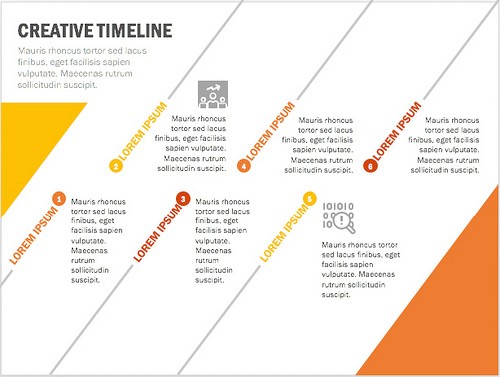 Creative timeline template
