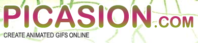 Price: Free
What’s Phenomenal about Picasion—If you need a Flash-free option, Picasion has you covered. You can upload pictures from your computer, Flickr, or Picasa Web and after creation put your GIF on Tumblr, MySpace, Hi5, Facebook, eBay, Orkut, Bebo, Digg, Friendster, and more.