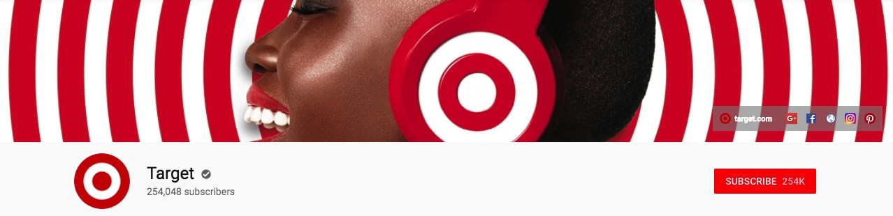 Target Youtube banner