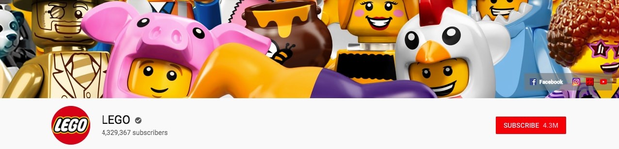 Lego Youtube banner