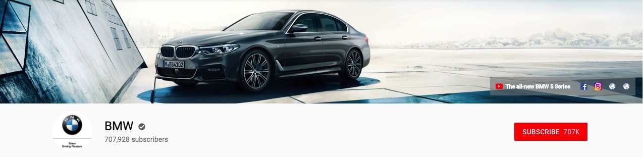 BMW Youtube banner