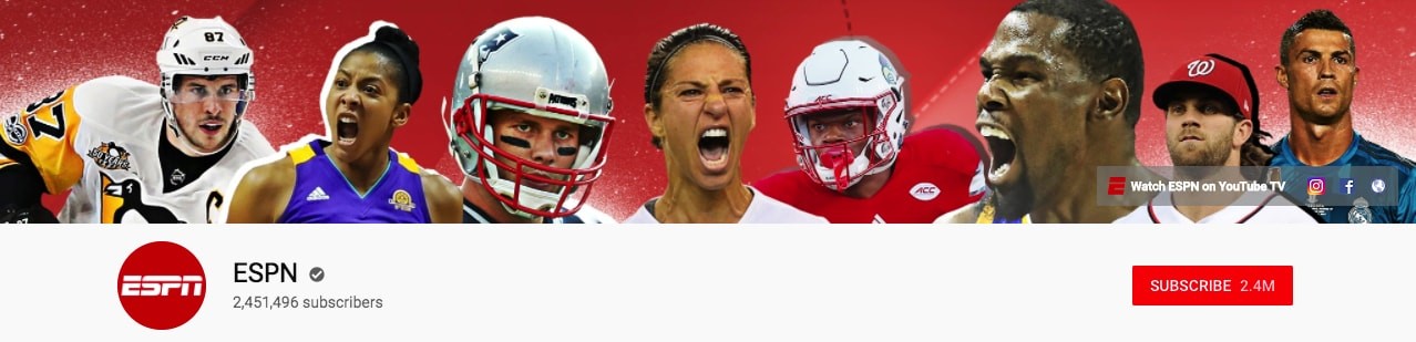 ESPN Youtube banner