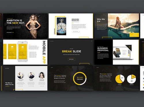 Behance template example