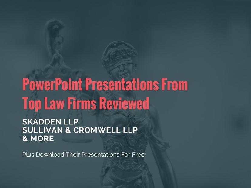 7 Law PowerPoint Templates from Top Firms