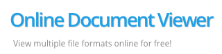 A no-frills web-based viewer that allows instant viewing of multiple document formats. Free.